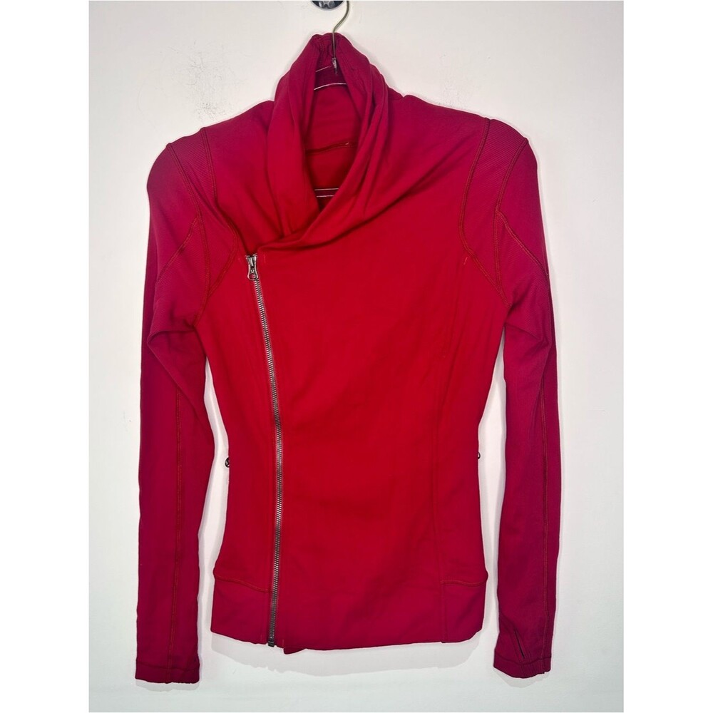 Lululemon Bhakti Yoga Jacket Cranberry Size 4 EUC